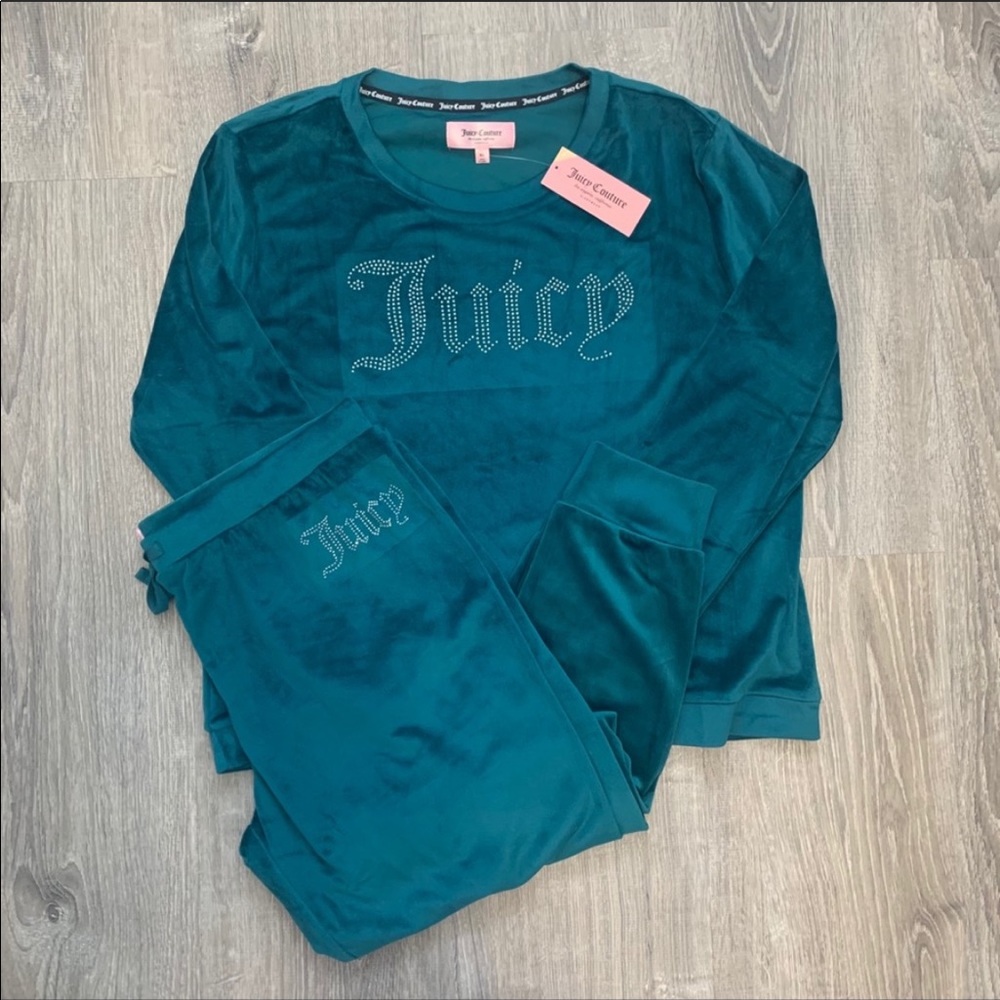 NWOT Juicy Couture Velour Jogger Pajama Set - Picture 2 of 6